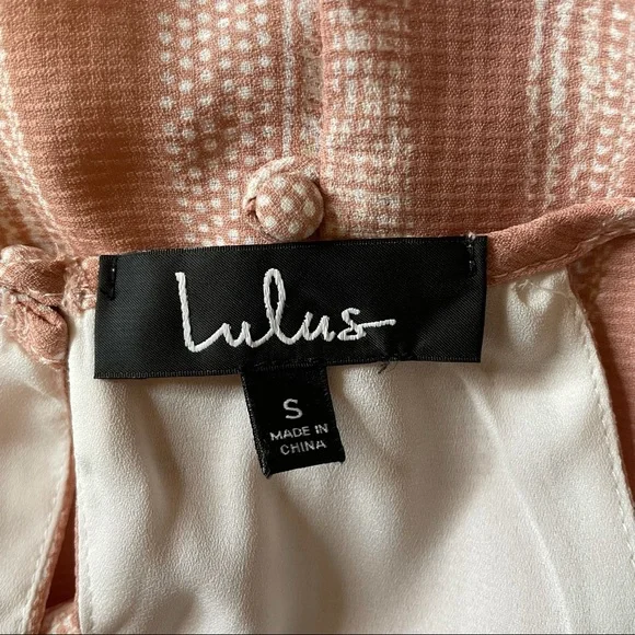 Lulu’s See You Smile Blush Pink Striped Romper Small Sleeveless Shorts - Picture 7 of 8